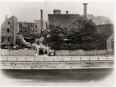 Chemical factory Th. Goldschmidt, Berlin plant, general view, 1870s 